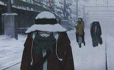 Schneefall in Tokyo Godfathers